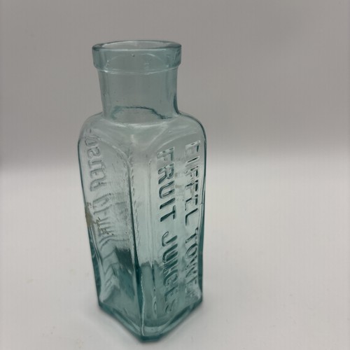Vintage glass bottle eiffel - vintage,