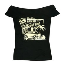 Rusty Pistons Hawaii Ladies Moto Motorcycle Motorbike T-Shirt