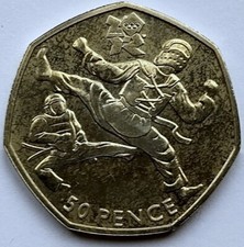 2011 50p 2012 Taekwondo London