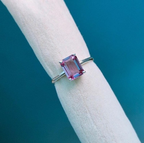 Alexandrite ring octagon - alexandrite, ring,