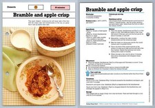Bramble & Apple Crisp - Desserts - Working Woman's 1980s Recipe Card