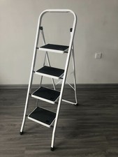 Folding 2-4 Step Ladder Stepladder NonSlip Tread Safety Steel Stool Steps Indoor
