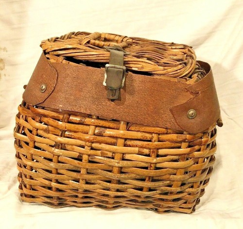 Old vtg antique wicker hunting - vtg,