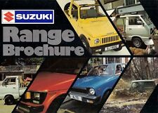 Suzuki Range 1981-1982 UK Market Sales Brochure Alto, SC100, SJ410 & ST90