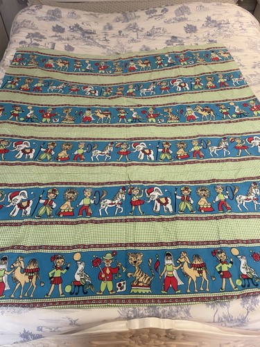 Vintage cotton cot quilt cover - cot,