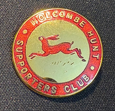 Holcombe Hunt Supporters Club Quality Golden Metal Red Hare Enamel Pin Badge
