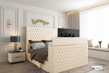 High Headboard TV Bed with