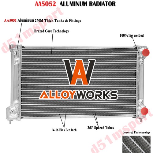 Row radiator for - 2-row,