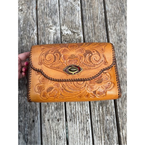Vintage 1950s hand tooled - vintage,