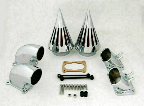Chrome spike air cleaner - chrome,
