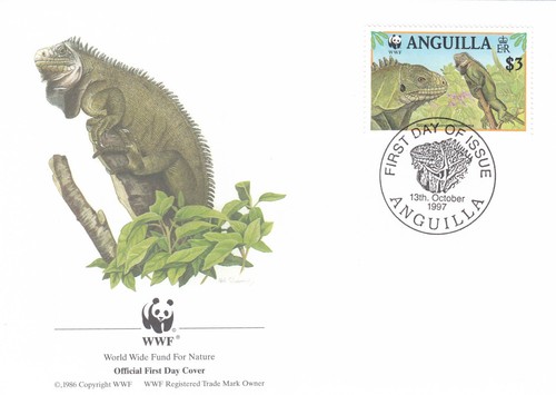 Iguana wwf anguilla fdc - fdc, #1