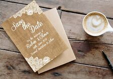 Save The Date Cards Wedding Invitations Invites Burlap