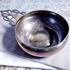 TIFFANY & CO 1907-1947 Sterling Silver PORRINGER REPRODUCTION Zachariah Bradgen