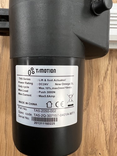 Timotion ta5 2050 002 power - timotion, ta5-2050-002