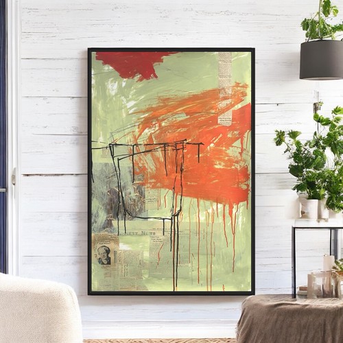 Original mixed media abstract - original,