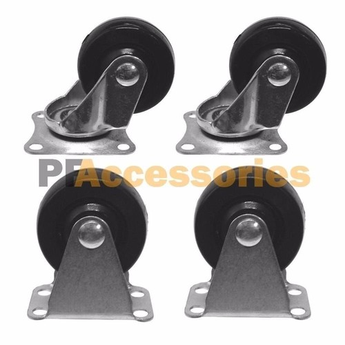 Pcs caster wheels hard - 1.6",