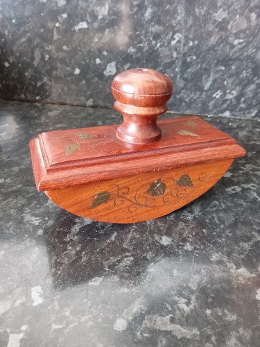 Vintage wooden rocker blotter - vintage,