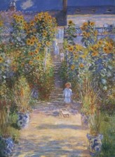 Monet's Garden at V?theuil 1881 MON096 Monet Poster Art Print A4 A3 A2 A1