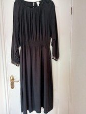 Ladies H&M Black Long Sleeve Dress, Pearl Cuffs,  Size XL, Fits 20