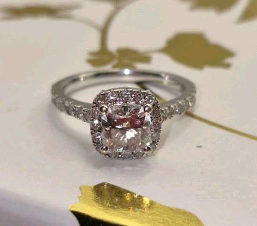 9ct white gold - gold, lab