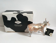 2002 Cow parade Metallicow Box and Tag