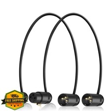 HQRP 2-Pack 3-Pin XLR