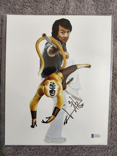 Jackie chan signed 8x10 kung - chan,