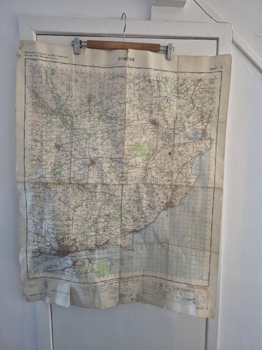 Vintage map forfar - of,