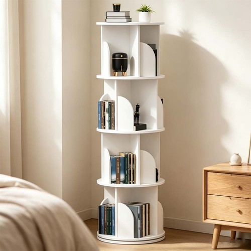 Tier rotating bookshelf 360 - rotating,