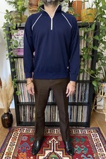 Vintage 1970s Navy Tracksuit Top