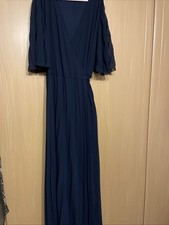 ASOS Navy Blue Pleated Wrap