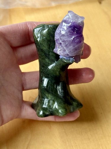 Dream amethyst crystal owl sat - crystal,