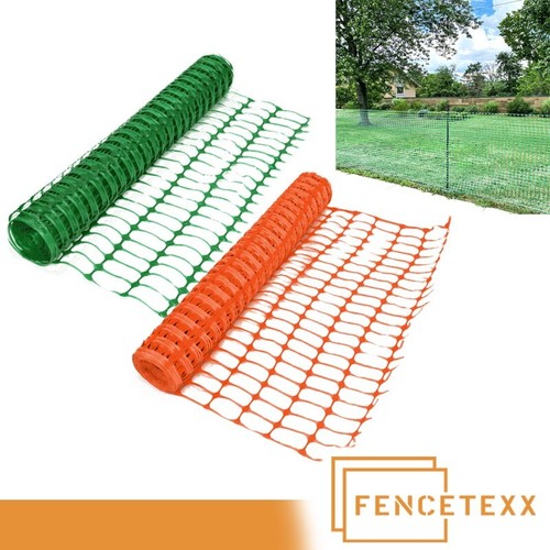 Green plastic mesh barrier - green,