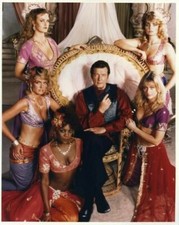 Roger Moore Octopussy James Bond Busty Women in Harem Costumes Vintage Photo 