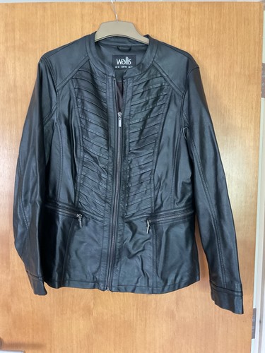 Wallis black faux leather - faux,