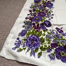 Purple Floral Square Vintage