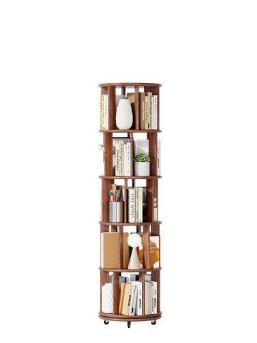 5tier wood rotating - 5tier, bookshelf