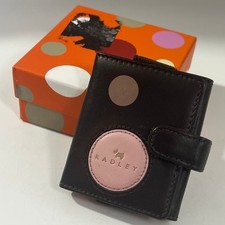 Radley Brown Leather Ipod Case Wallet with Decorative Polka Dot Design