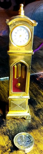 Brass miniature grandfather - brass,