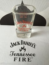  RARE JACK DANIELS TENNESSEE FIRE SHOT GLASS UK EDITION  UNBOXED