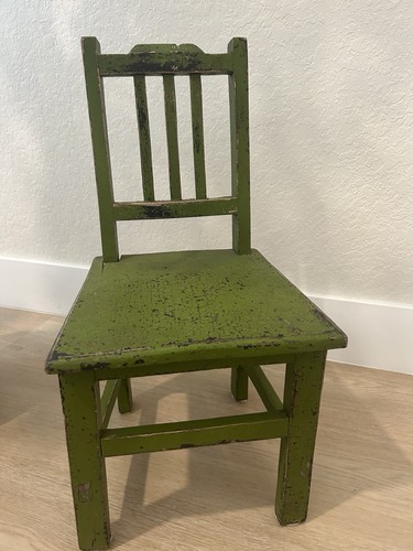 Vintage wood children chair - wood,