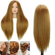 26" Salon Hair Practice Training Head Mannequin Hairdressing Doll + Clamp