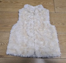 4-5 Years Girls Fluffy Gilet Cream GAP (93)