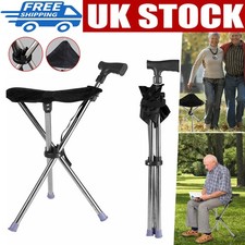 Folding Seat Cane Walking
