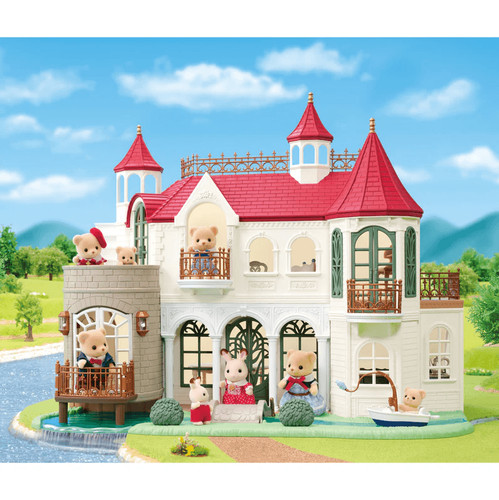 Sylvanian families red roof - families,
