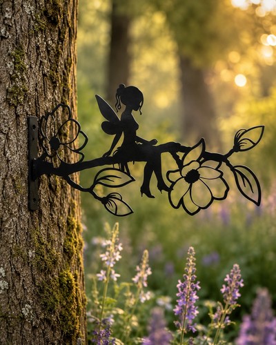 Fairy metal wall art tree - art,