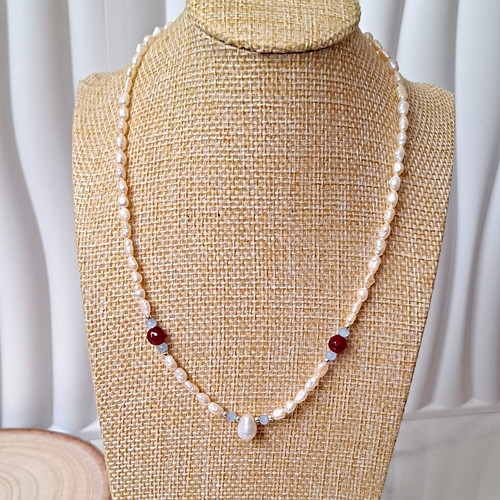 Beaded baroque freshwater - beaded,