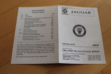 Jaguar Price List Price List 1968 Type 240 XJ6 420 E Type Brochure Brochure