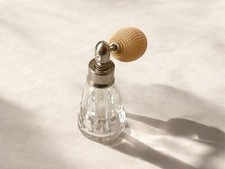 Waterford Perfume Atomizer Vaporizer Antique Crystal Glass Albony Pattern