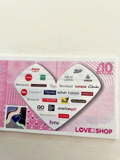 £20 LOVE 2 SHOP HIGH ST. GIFT VOUCHERS 2x£10.  Boots, Argos, Iceland & many more